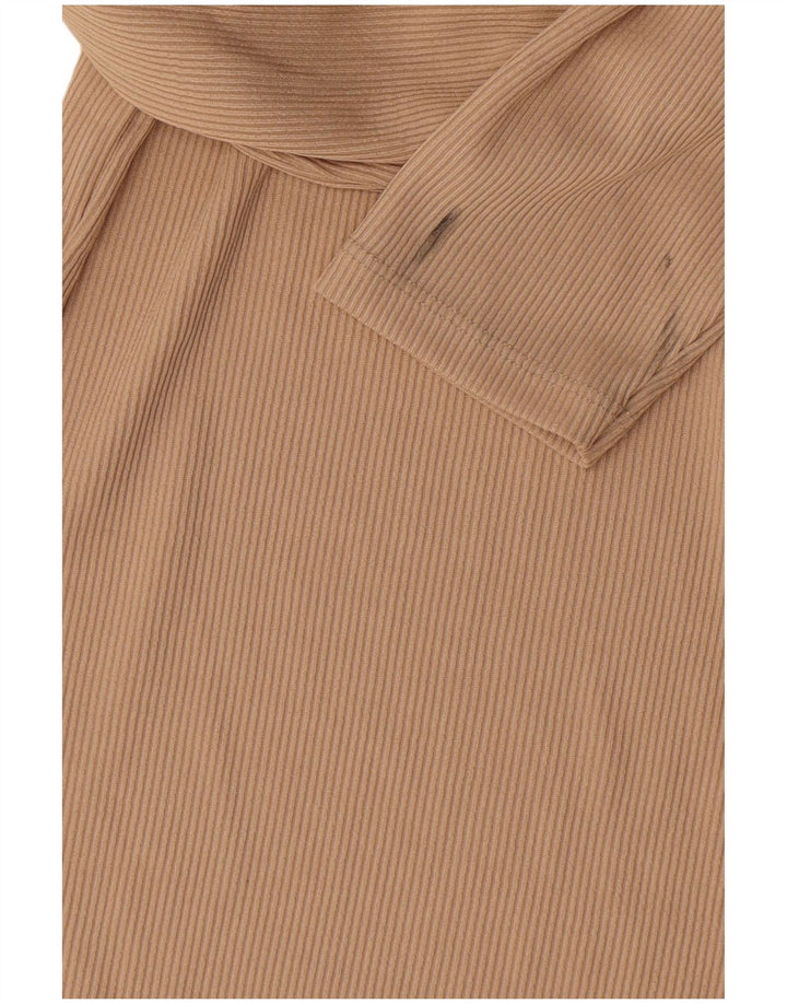 Lipsy Femme Top Manches Longues UK 44 Polyester Beige Moyen