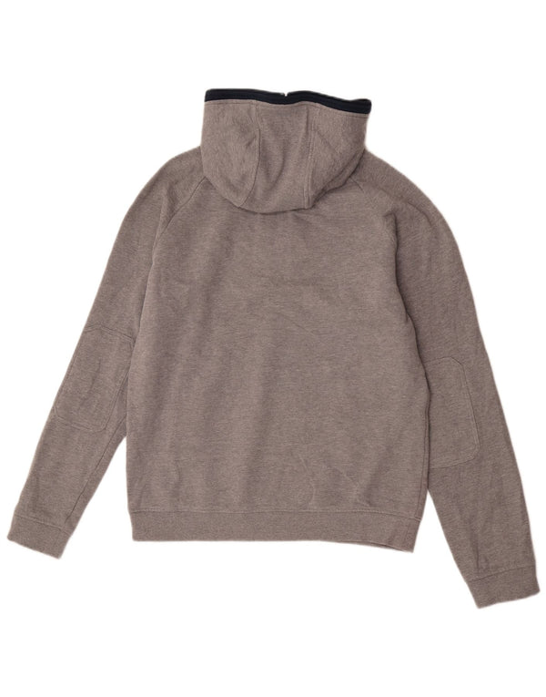 Jack & Jones Pull à capuche à col zippé pour homme Large Gris Polyester