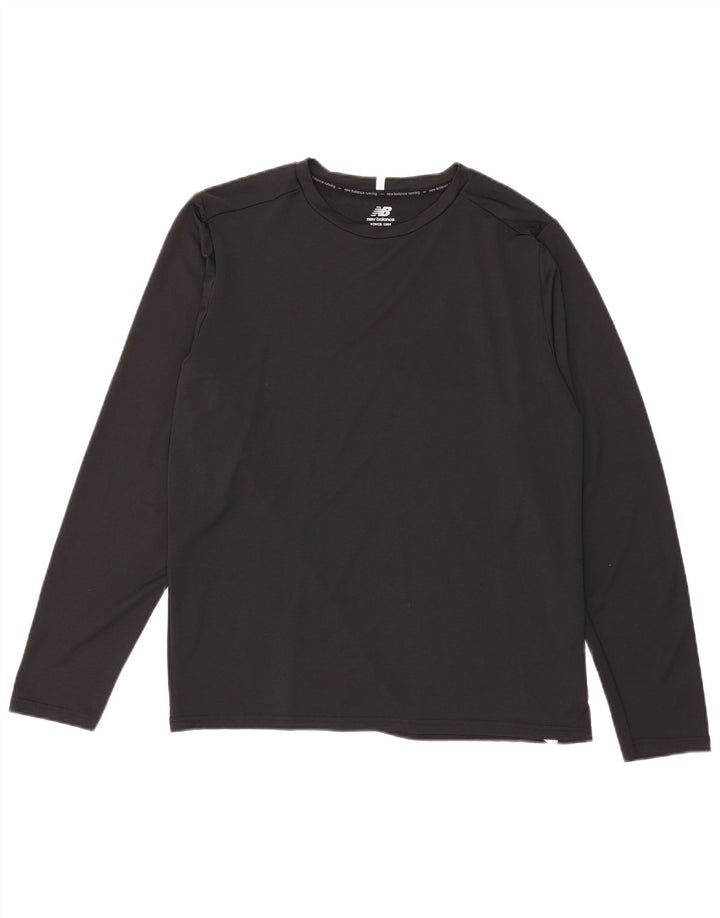 New Balance Haut à manches longues pour hommes Grand noir Polyester