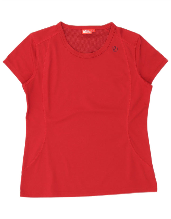 Fjall Raven T-Shirt Femme Top UK 14 Polyester Bordeaux Moyen