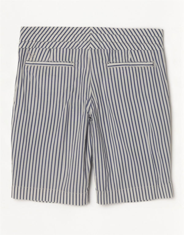 American Eagle Short Chino Fille 13-14 Ans W32 Coton Blanc à Fines Rayures