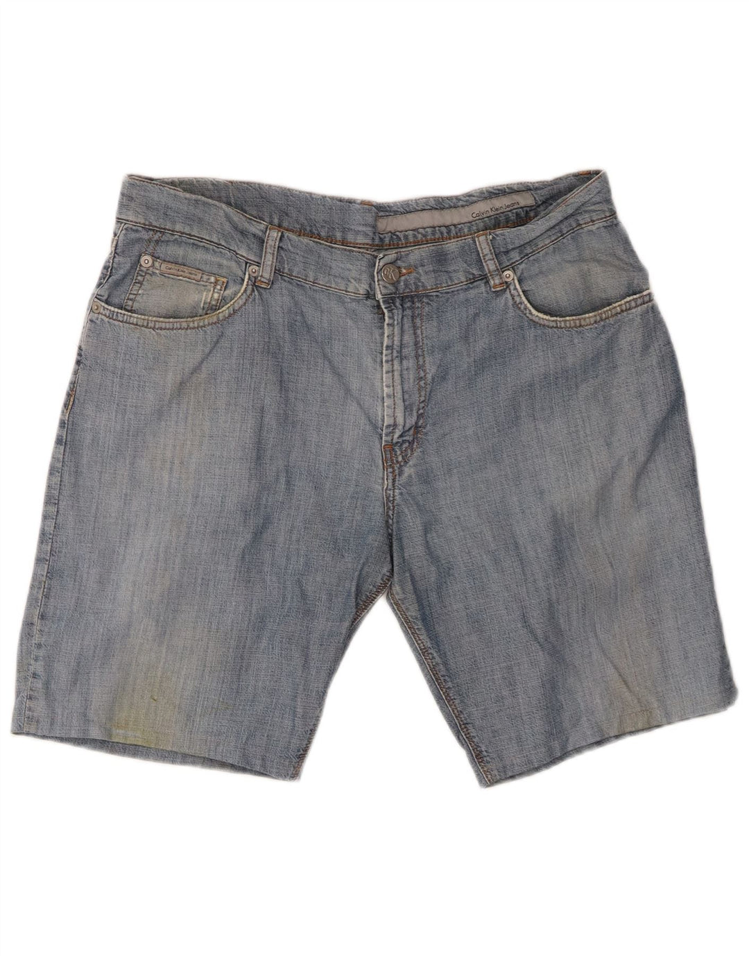 Calvin Klein Short en jean pour homme W36 Large Bleu Coton