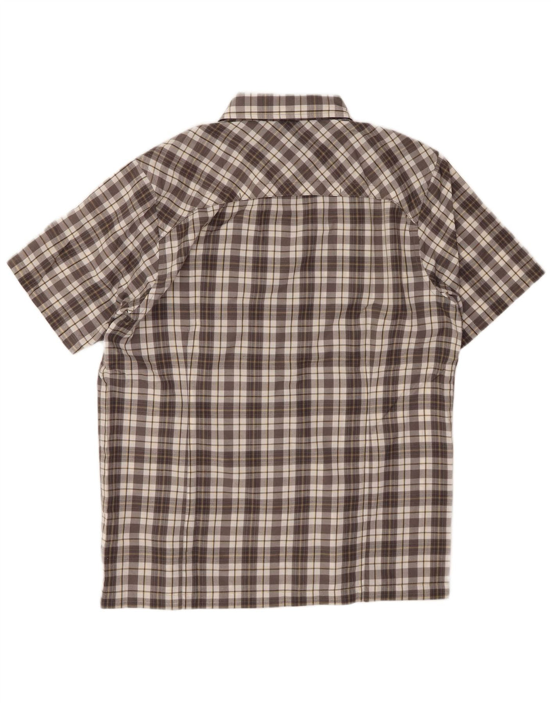 MC KINLEY Chemise à manches courtes pour homme en polyester à carreaux gris