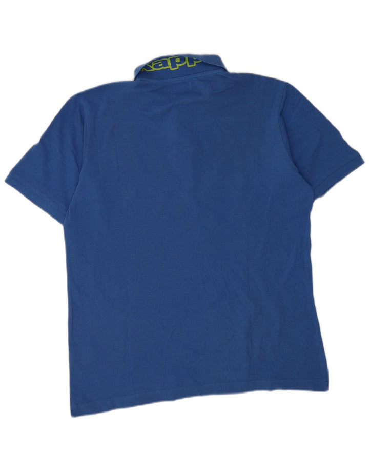 Kappa Polo Graphique Homme Grand Bleu Coton