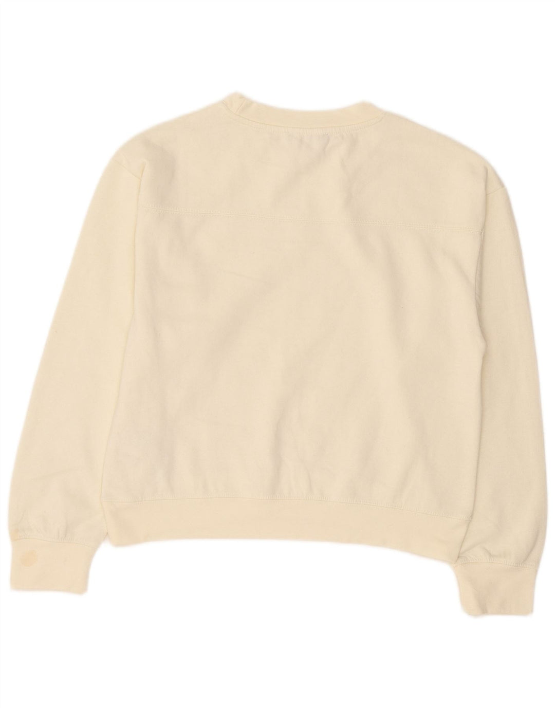 Zara Sweat-shirt pour femme UK 44 Medium Off White Polyester