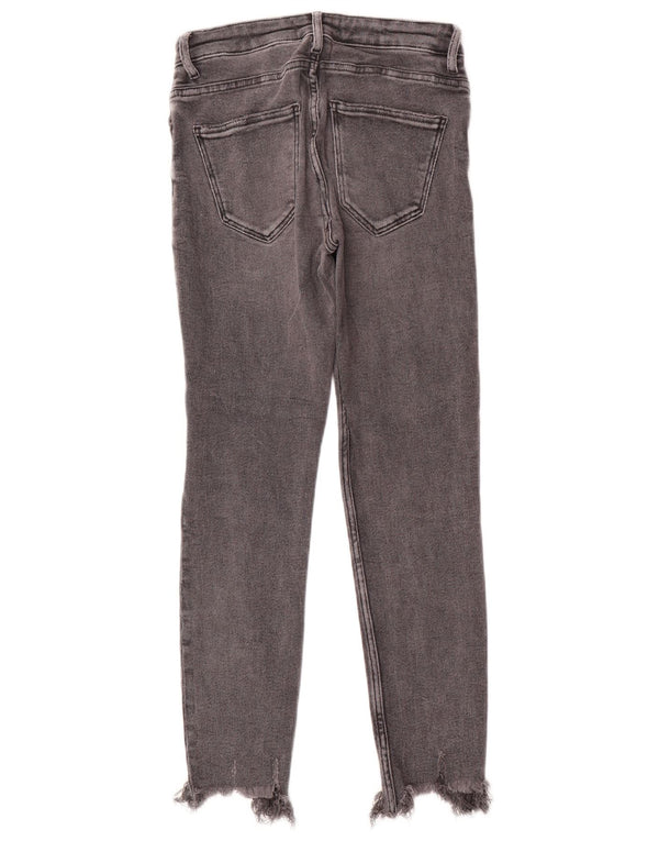 Zara Jean skinny vieilli pour femme EU 38 Small W28 L27 Gris