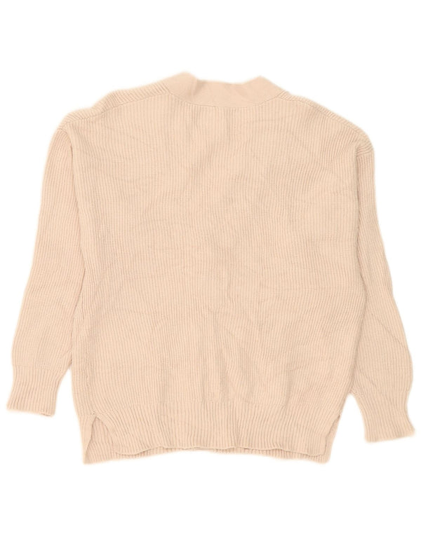 Zara Cardigan Fille 13-14 ans Beige Viscose
