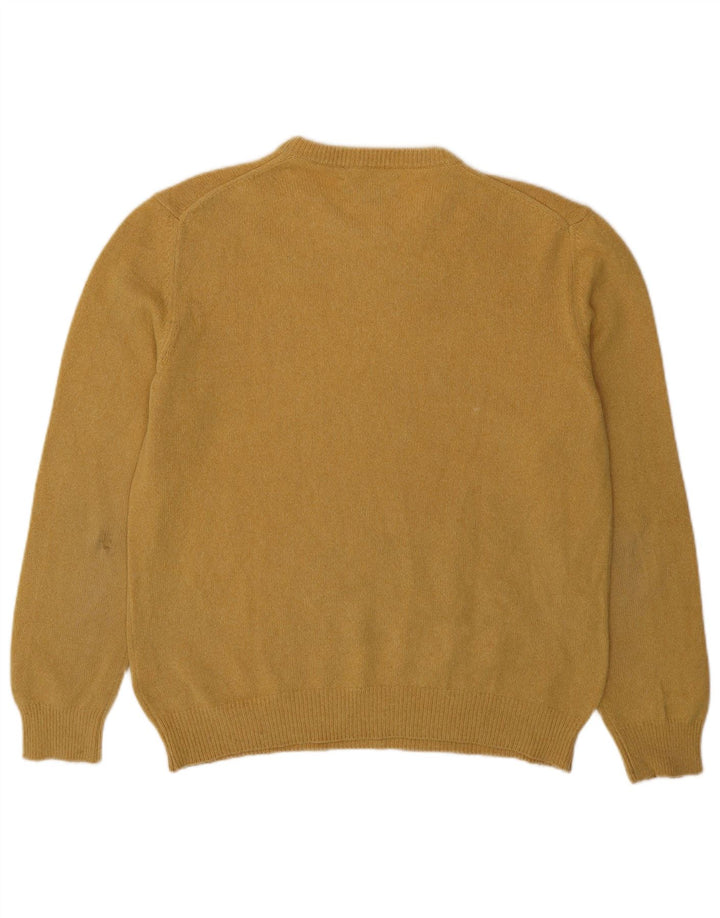 Marlboro Classics Pull à col rond pour homme en laine jaune Large