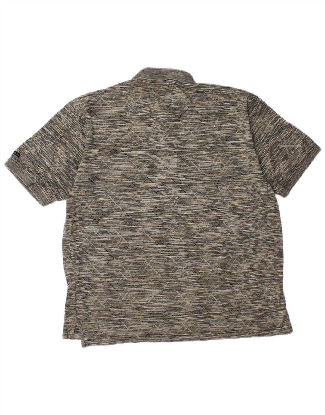 IZOD Polo Homme Grand Gris Géométrique Coton