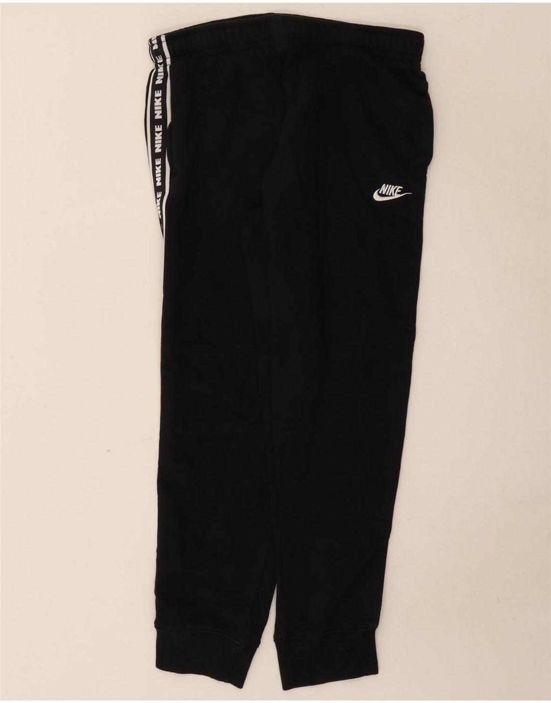Nike Pantalon de survêtement graphique pour homme en coton noir moyen