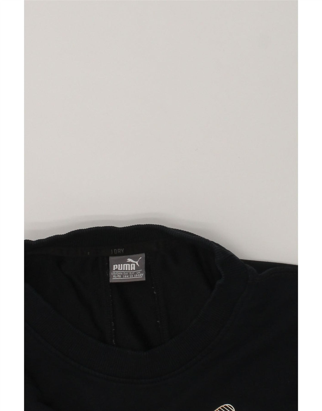 PUMA Boys Graphic Sweatshirt Jumper 13-14 Years Navy Blue Cotton | Vintage Puma | Thrift | Second-Hand Puma | Used Clothing | Messina Hembry 