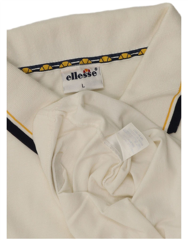 Ellesse Polo Homme Grand Blanc Coton