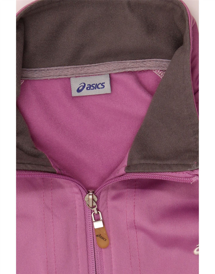 ASICS Womens Tracksuit Top Jacket UK 18 XL Pink Vintage Asics and Second-Hand Asics from Messina Hembry 