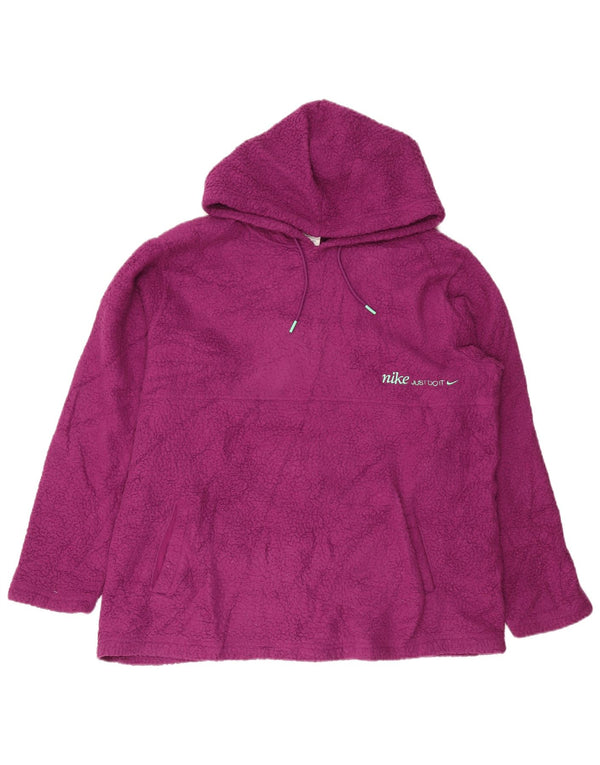 NIKE Pull polaire à capuche Therma-Fit pour femme UK 18 XL Violet Polyester