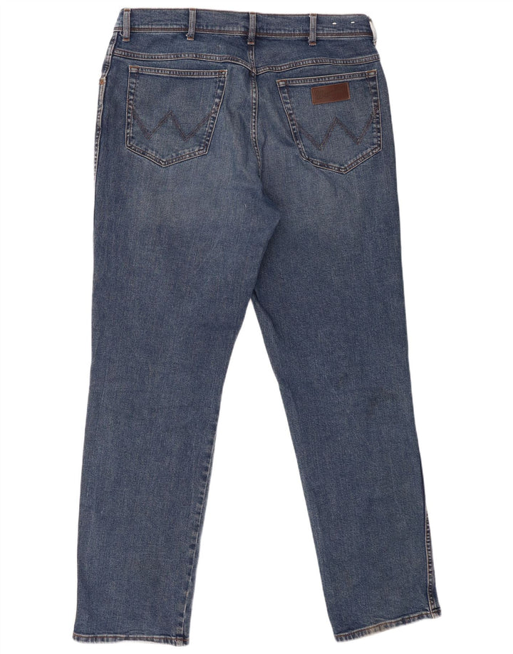 Wrangler Jean droit homme W40 L34 bleu coton