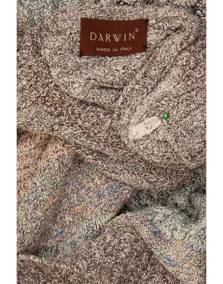 Darwin Mens Crew Neck Jumper Pull Taille 52 Grand Rayé Multicolore
