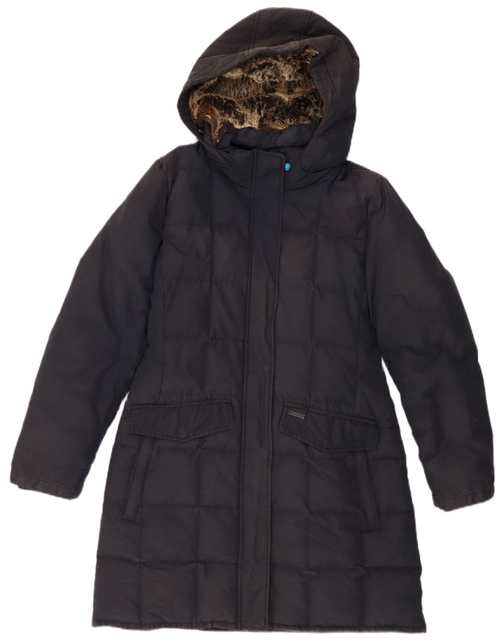 WOOLRICH Manteau rembourré à capuche pour femme UK 18 XL Bleu marine Polyester