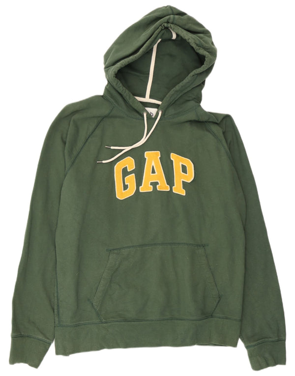 Gap Pull à capuche graphique XL en coton vert pour homme