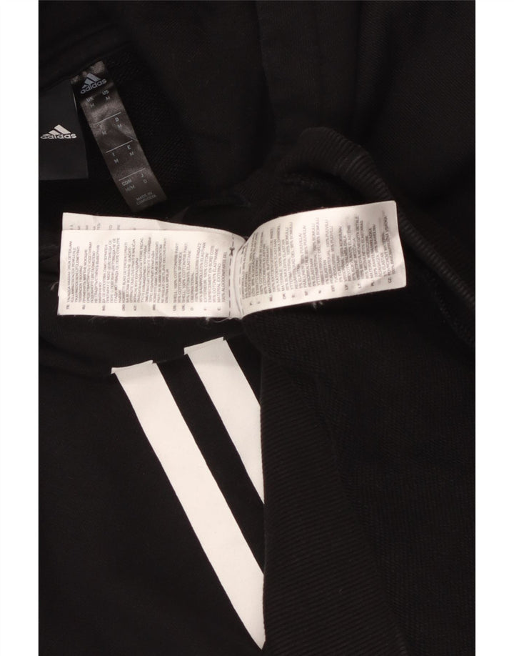 ADIDAS Pull à capuche pour homme en coton noir moyen
