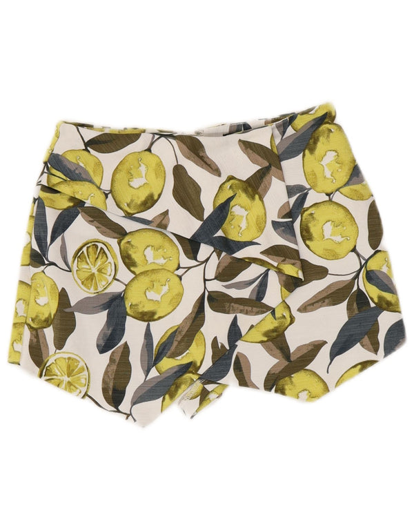 Topshop Pantalon chaud à motif abstrait pour femme UK 4 XS W24 Vert Floral