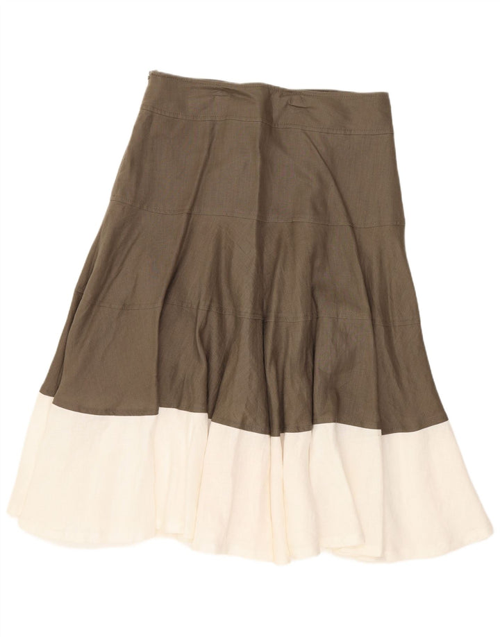 Fenn Wright Manson Jupe évasée pour femme UK 10 Small W28 Marron Colourblock