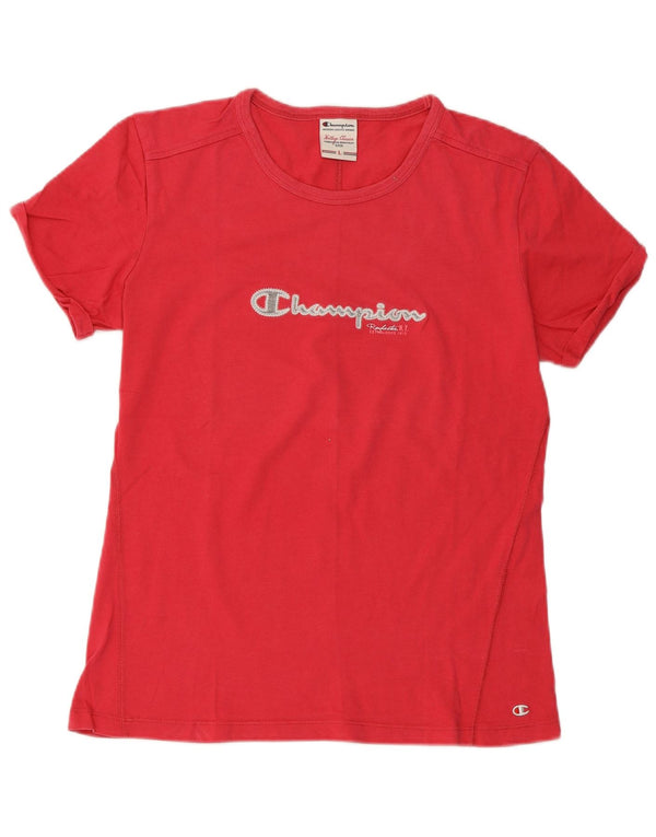 Champion T-shirt graphique Heritage Classics pour femme UK 14 Large Rose