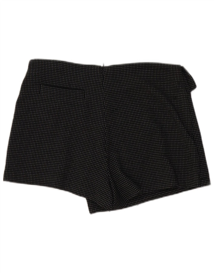 Zara Femme Mini Jupe Portefeuille Medium W30 Noir Géométrique