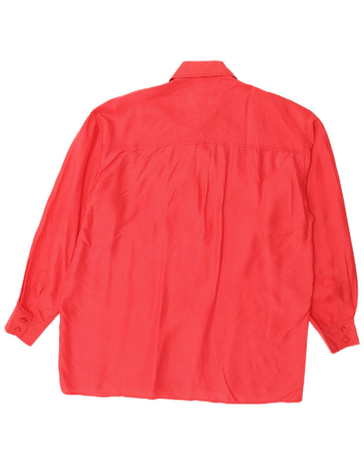 Martomod Chemise Homme Grande Soie Tachée Rouge