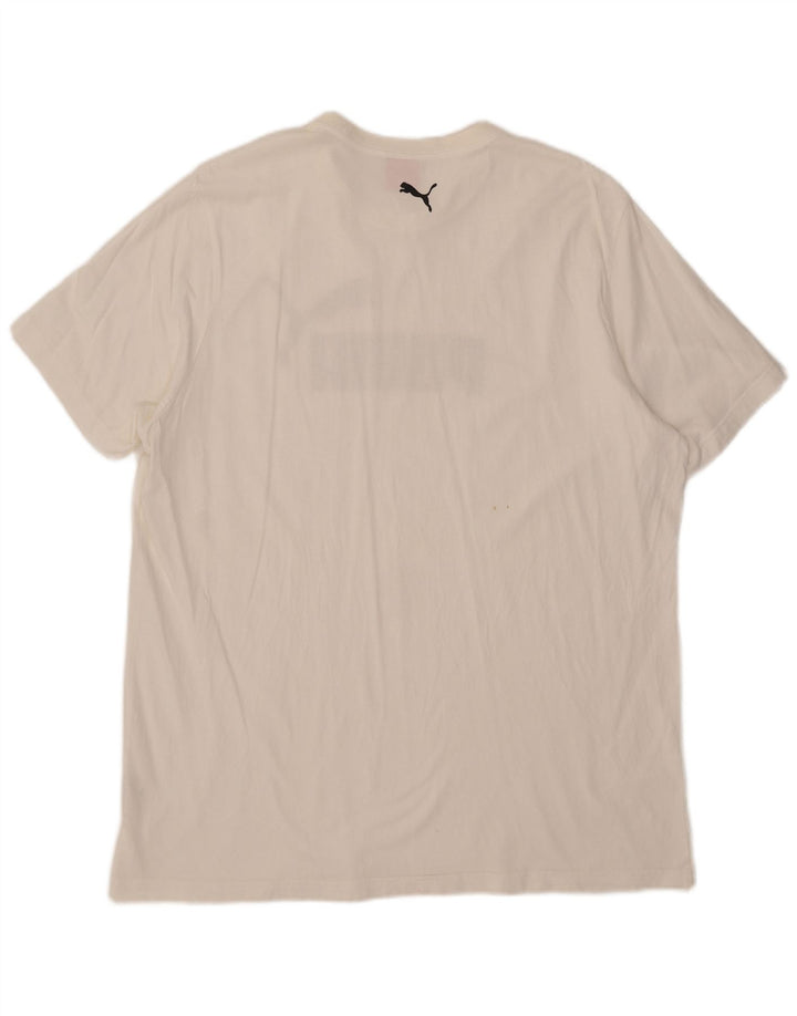 Puma T-shirt graphique pour homme 2XL Blanc