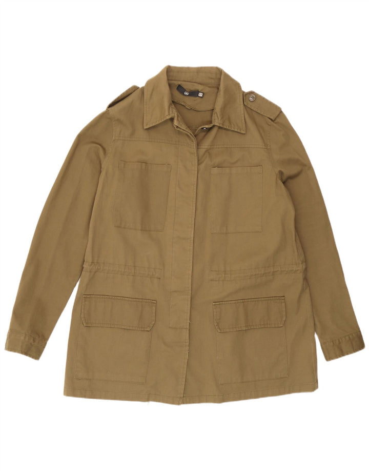 Missguided Veste Militaire Femme UK 14 Large Kaki Coton