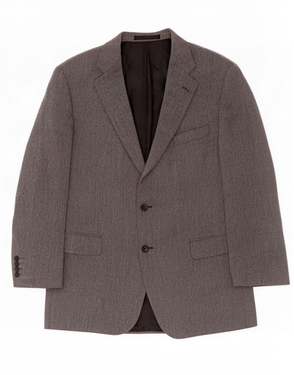 Marks & Spencer Veste blazer à 2 boutons pour homme UK 44 XL Gris laine vierge