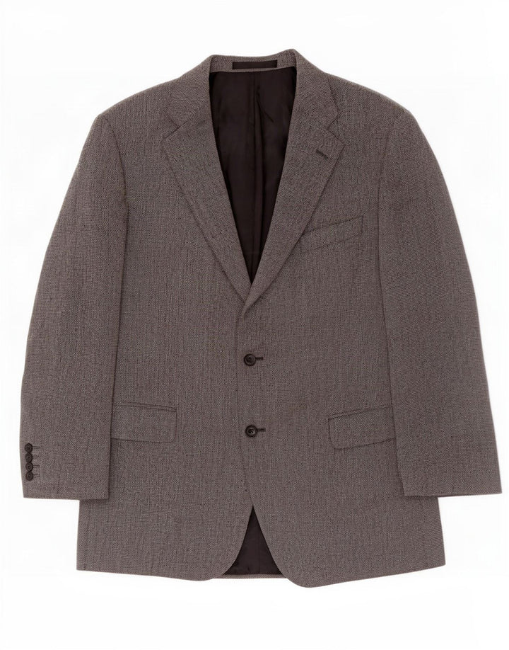 Marks & Spencer Veste blazer à 2 boutons pour homme UK 44 XL Gris laine vierge