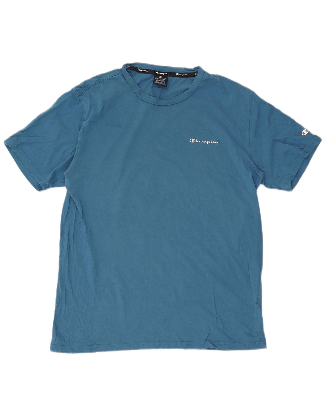 Champion T-Shirt Homme Top XL Bleu Coton
