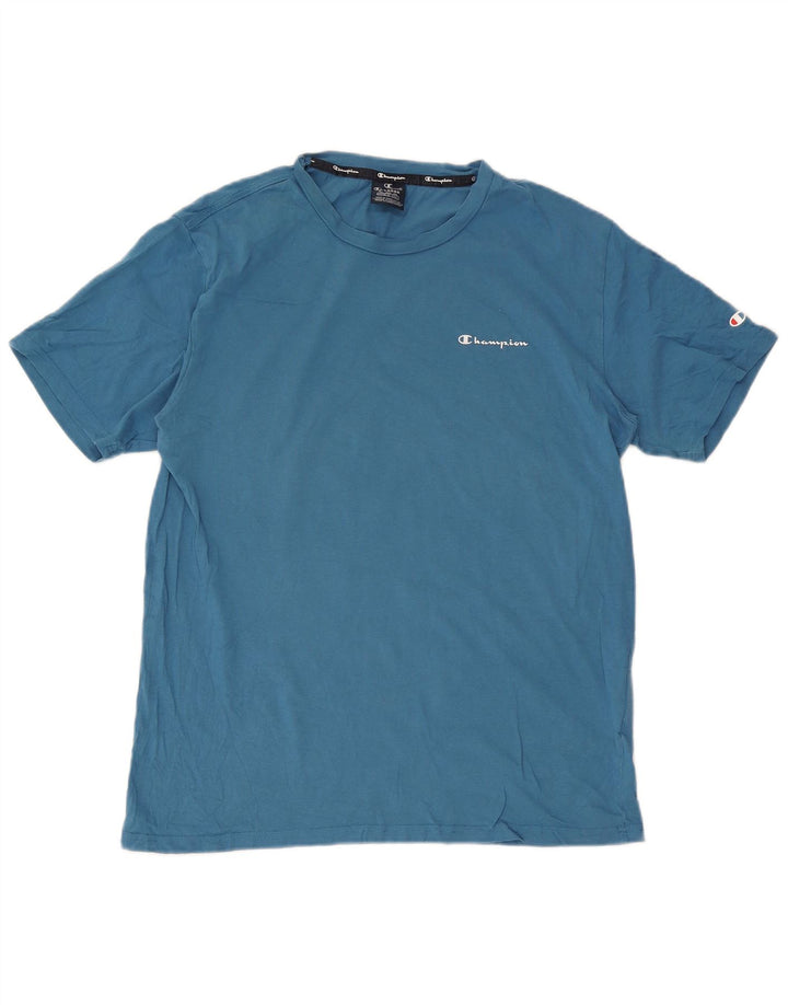 Champion T-Shirt Homme Top XL Bleu Coton