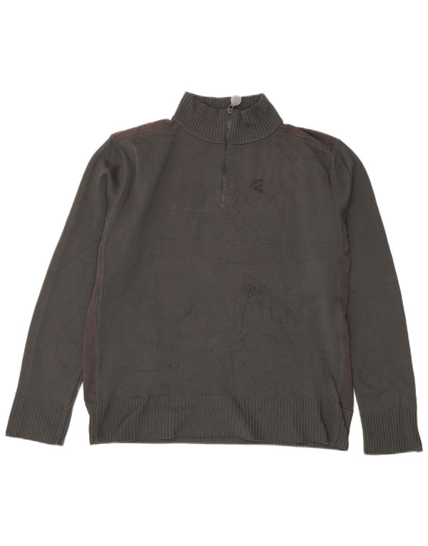 Bikkembergs Pull col zippé pour homme XL Gris