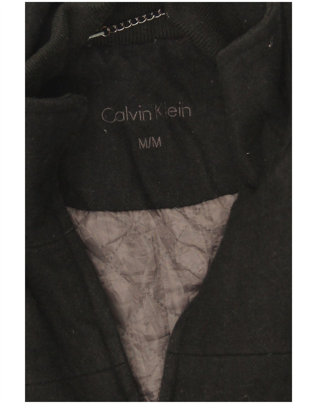 Calvin Klein Veste coupe-vent pour homme UK 38 Medium Noir