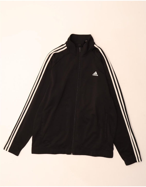 Adidas Veste de survêtement pour homme UK 48/50 XL Noir Polyester