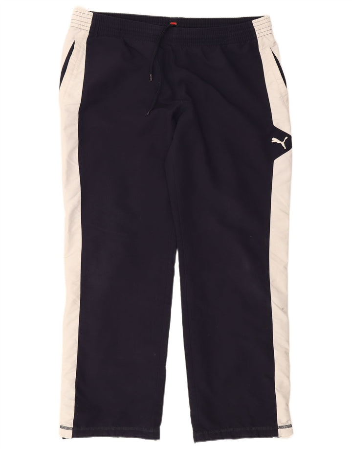Puma Pantalon de Survêtement Homme Large Bleu Marine Colourblock