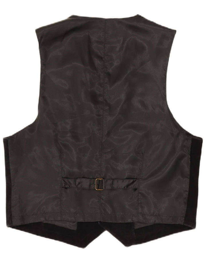 S.OLIVER Gilet en Daim Homme XL Cuir Noir