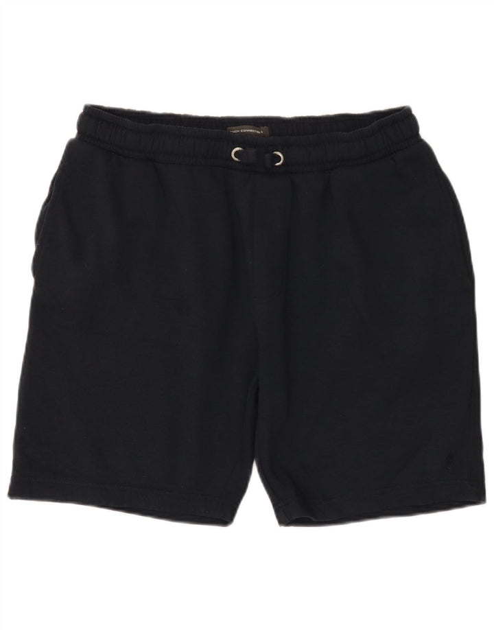French Connection Short de Sport Homme Grand Noir Coton