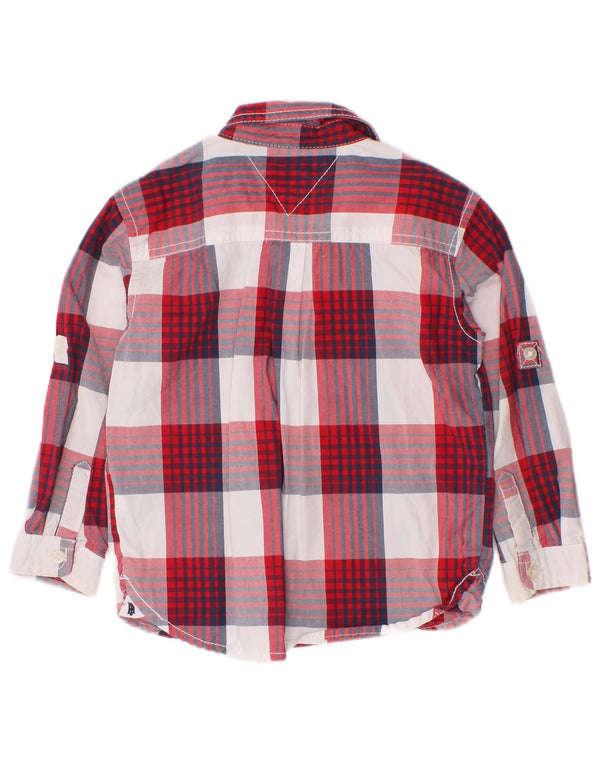 Tommy Hilfiger Chemise bébé garçon 18-24 mois Rouge à carreaux en coton