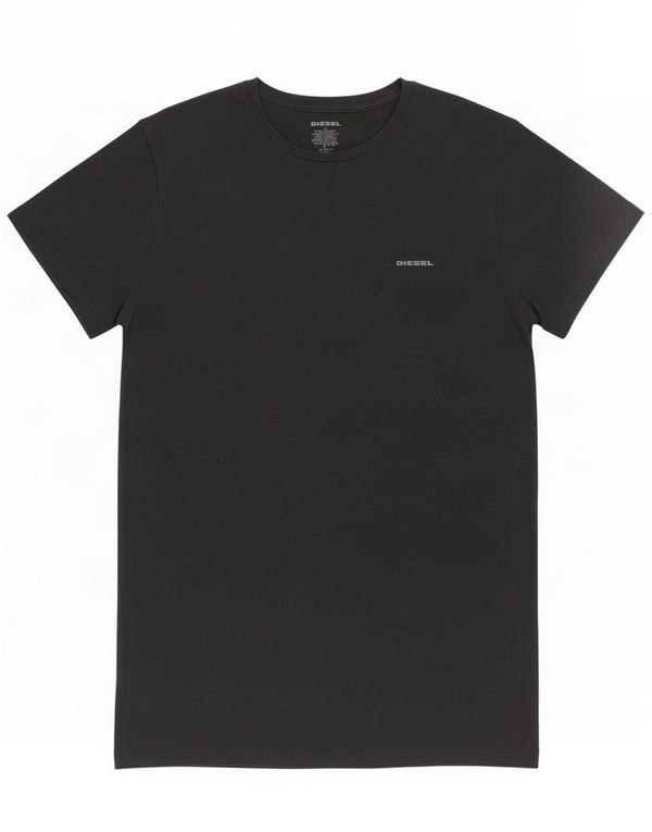 Diesel T-Shirt Homme Haut Large Noir Coton