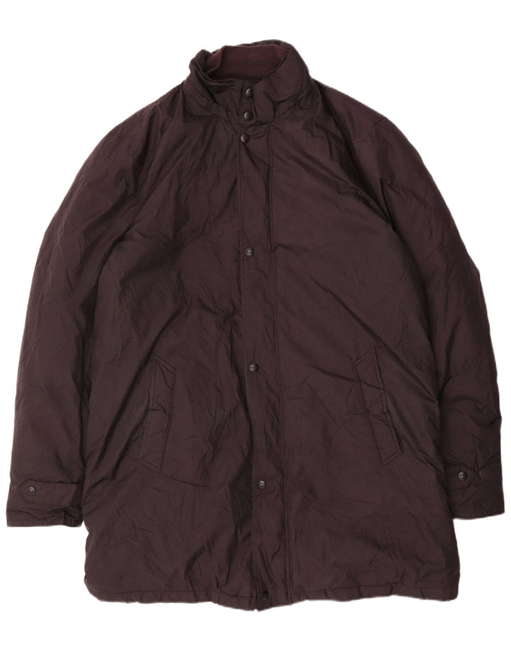 Massimo Dutti Manteau rembourré pour homme UK 44 2XL Noir Polyester