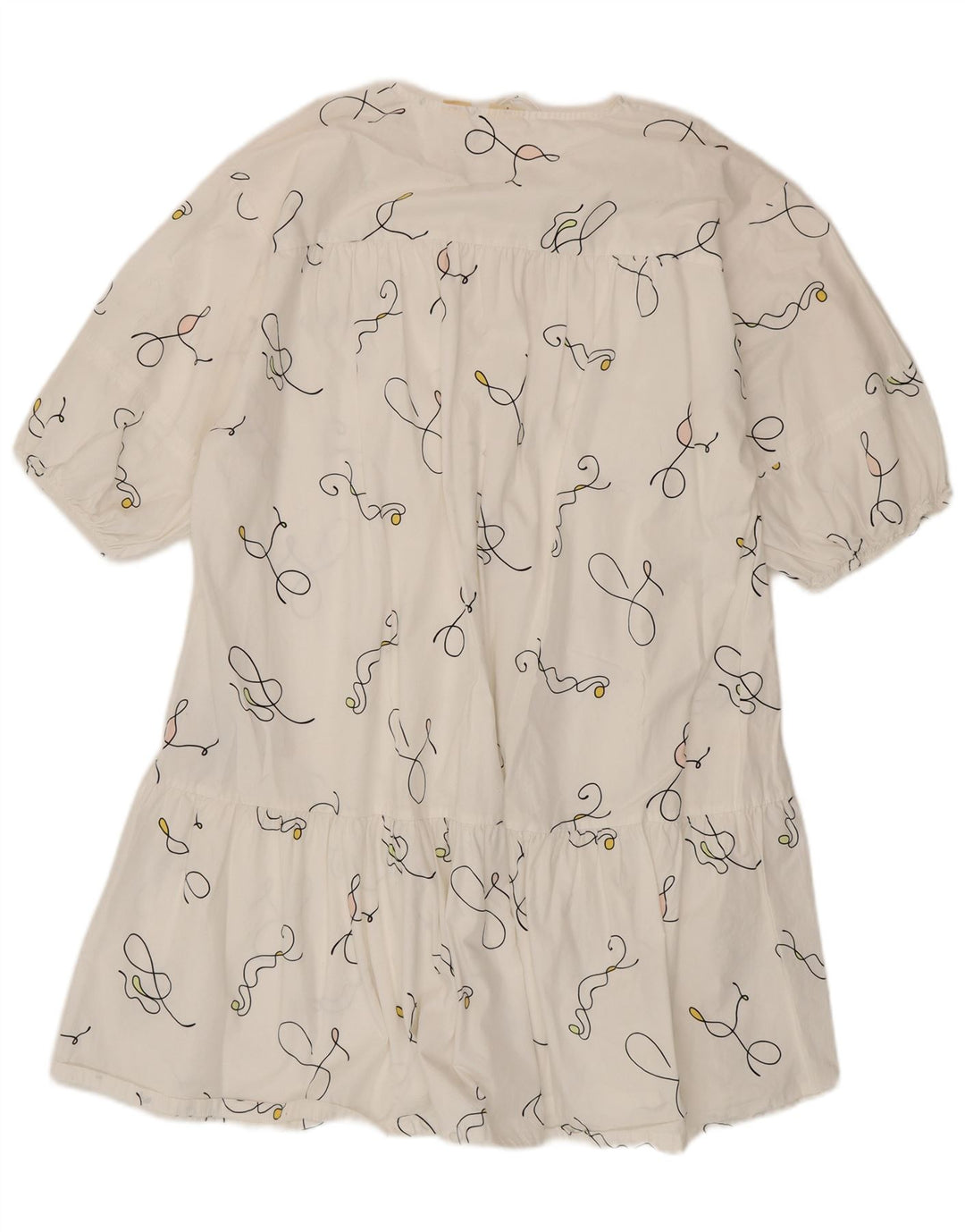 Levi's Robe tente surdimensionnée à motif abstrait pour femme UK 14 Blanc moyen