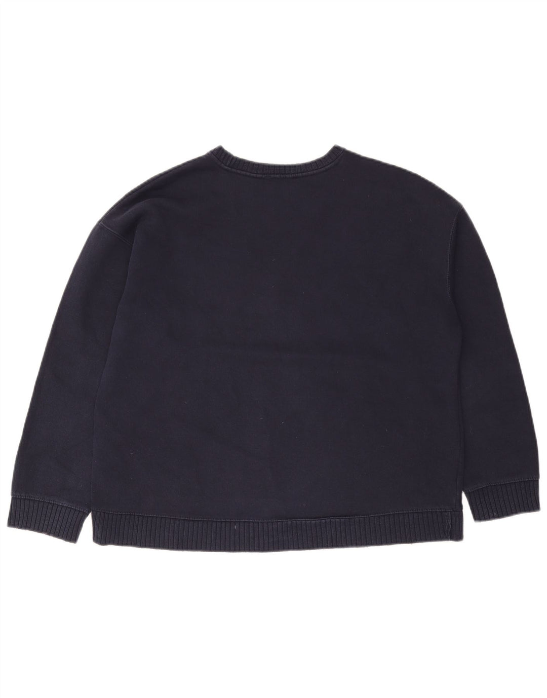 ZARA Femme Sweat-shirt surdimensionné UK 14 Bleu marine moyen