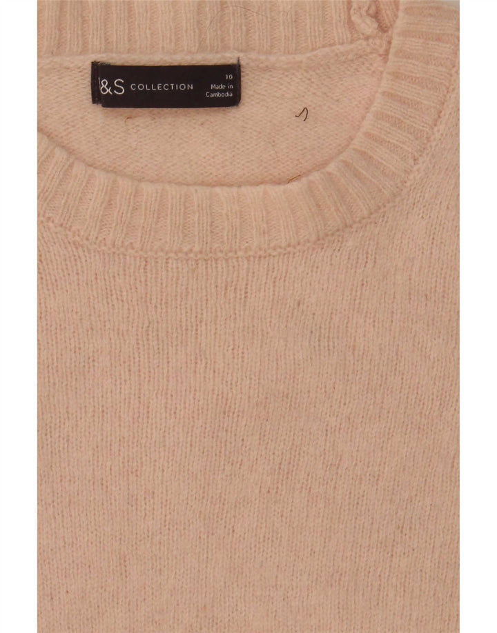 Marks & Spencer Pull col bateau pour femme UK 10 Petit Rose