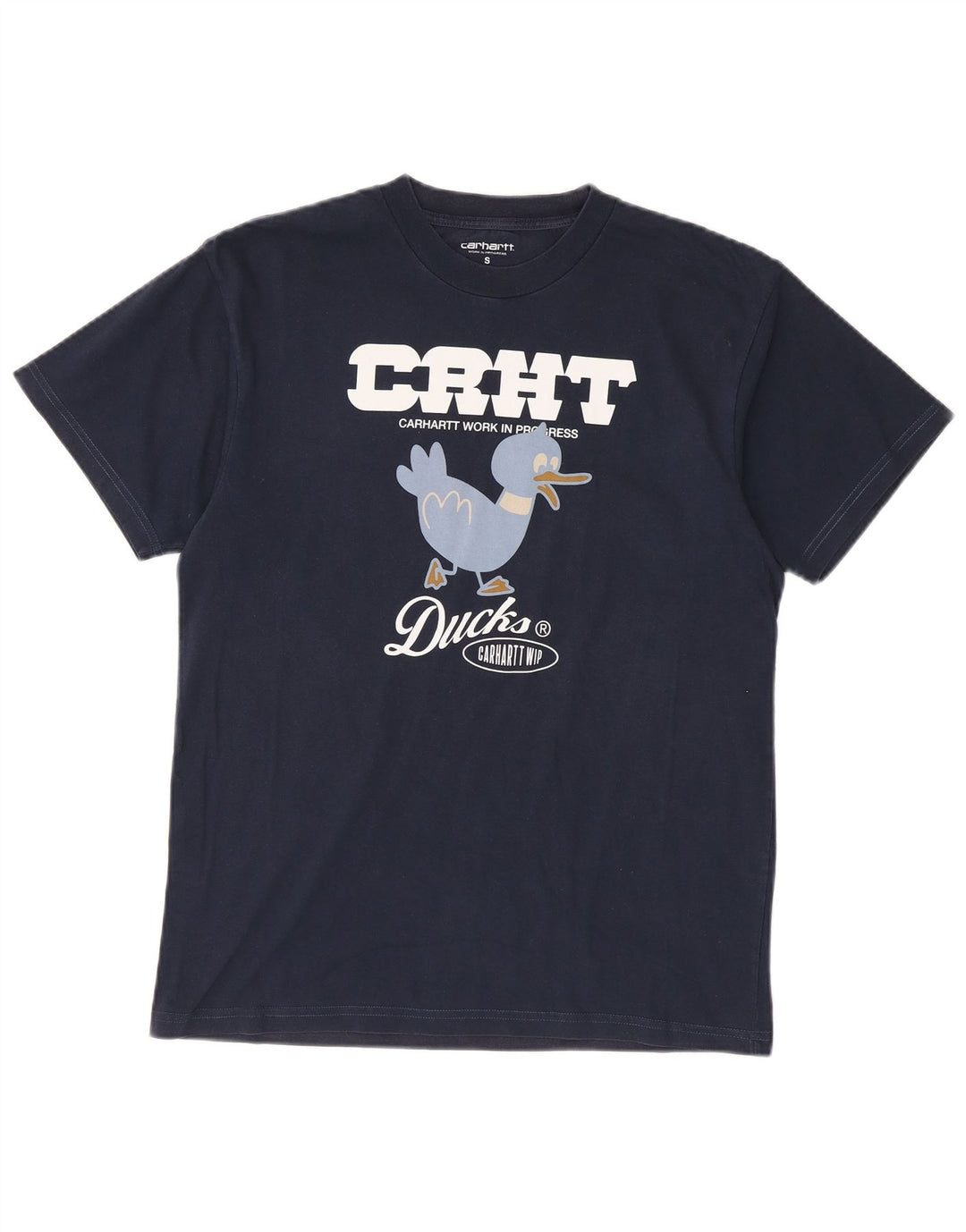 Carhartt T-shirt graphique Ducks pour hommes, petit, bleu marine