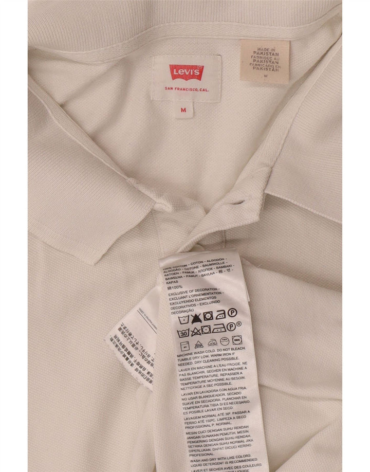 LEVI'S Polo Homme Blanc Moyen Coton