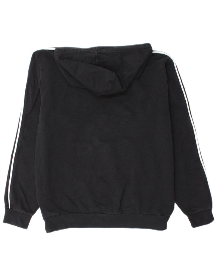 KAPPA Pull à capuche pour homme en coton noir moyen