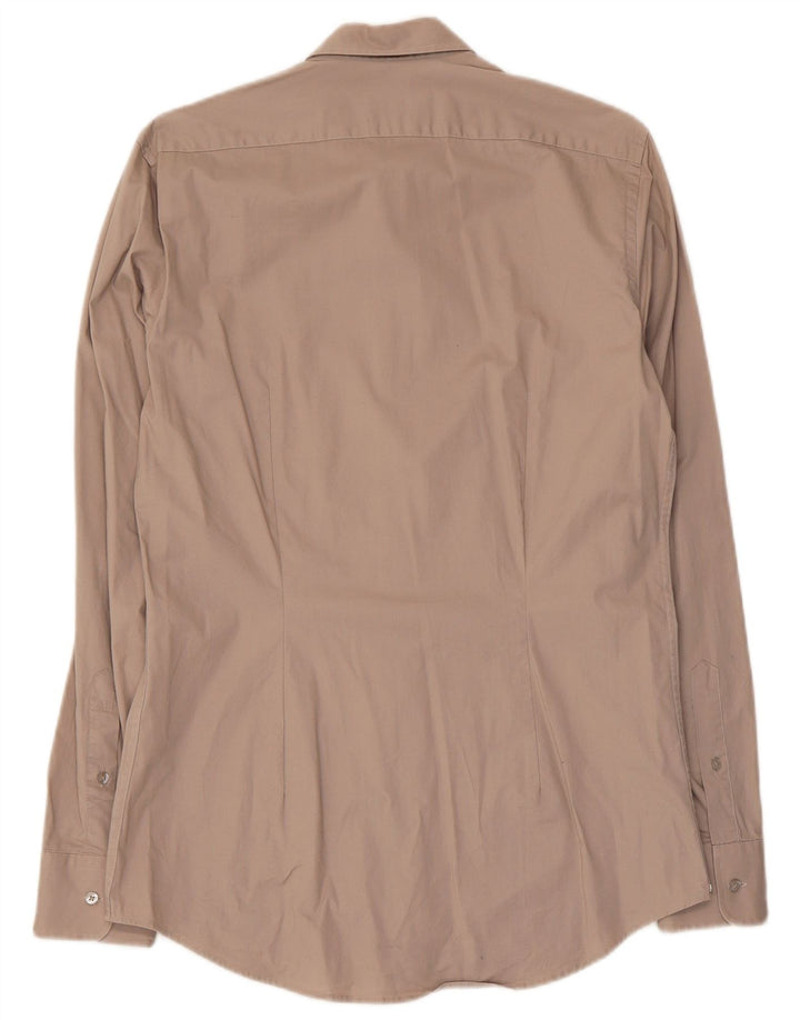 Calvin Klein Chemise Slim Fit Homme Beige Moyen Coton